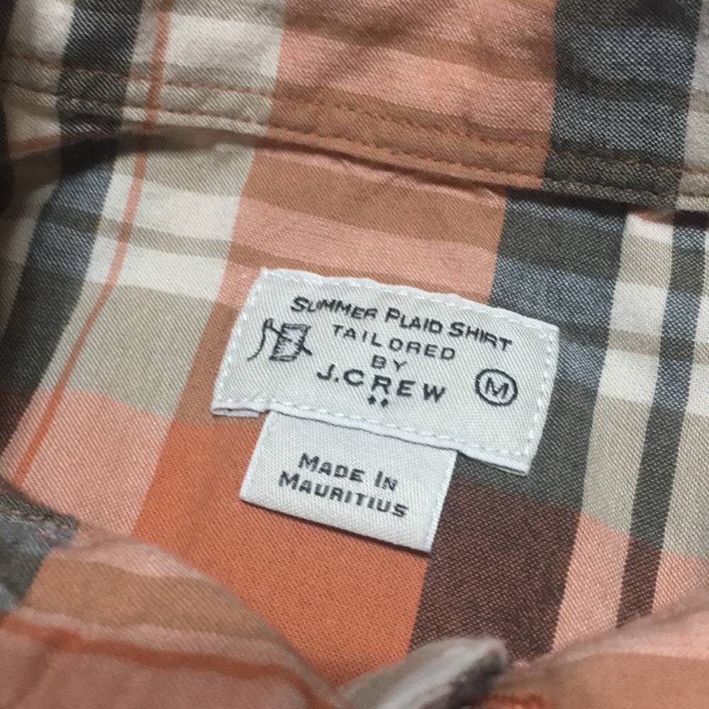 J. Crew Summer Plaid Shirt button down - Picture 4 of 7